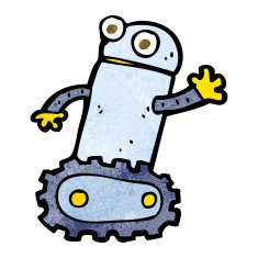 Cartoon Robot N261