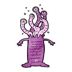 Cartoon monster N108