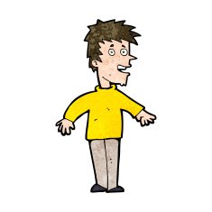 cartoon happy boy N215