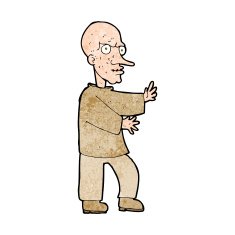 cartoon mean looking man N9
