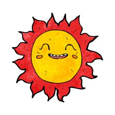 cartoon happy sun N9