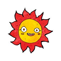 cartoon happy sun N10