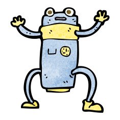 Cartoon Robot N262