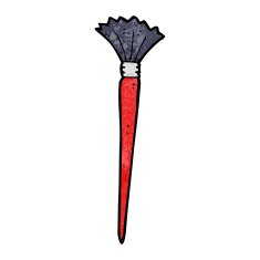 cartoon artist's brush N25