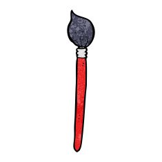 cartoon artist's brush N26