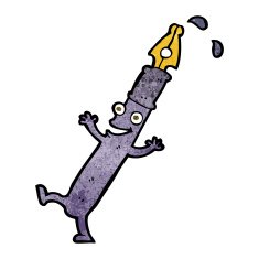 cartoon pen character N9