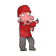 cartoon alien man N8