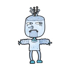 Cartoon Robot N263