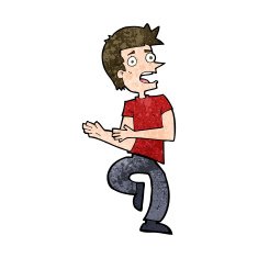 cartoon stressed out man N23