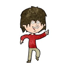 cartoon happy boy N218