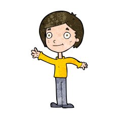 cartoon happy boy N220