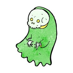 cartoon spooky ghoul N20