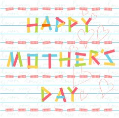 happy mother's day card doodle scrapbook