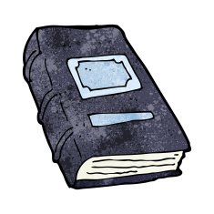 cartoon old book N17