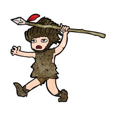 Cartoon caveman N11