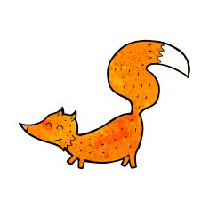 Cartoon little fox N26