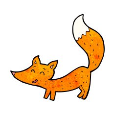 Cartoon little fox N27