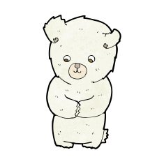 cute cartoon polar bear N49