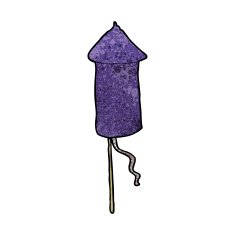 Cartoon Firework Rocket N23