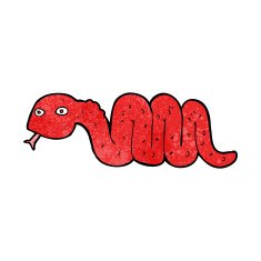 funny cartoon snake N53