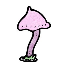 cartoon mushroom N77