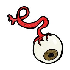 cartoon gross eyeball N15