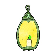 cartoon spooky lantern N29