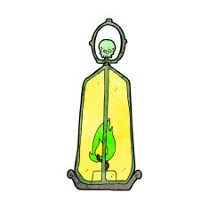 cartoon spooky lantern N30