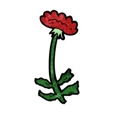 cartoon flower N396