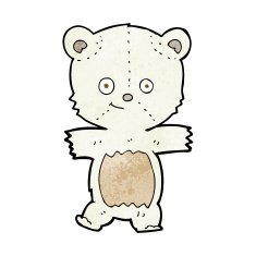 cute cartoon polar bear N52