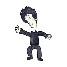 cartoon halloween vampire N15