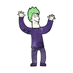 cartoon halloween vampire N16