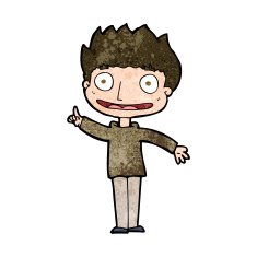 cartoon happy boy N221