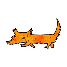 Cartoon little fox N29