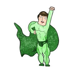 Cartoon superhero N26