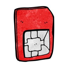 cartoon sim card N9
