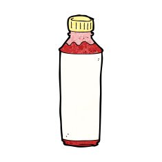 Cartoon Juice Bottle N20