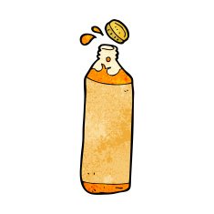 Cartoon Juice Bottle N21