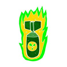 cartoon flaming bomb N15