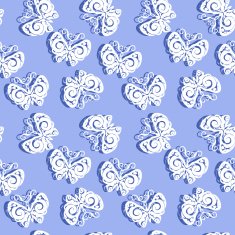 Paper Butterflies seamless pattern