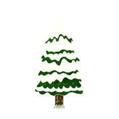cartoon snowy tree N7