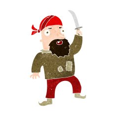 Cartoon Pirate N38