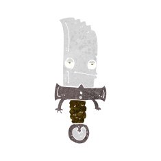 knife cartoon character N7