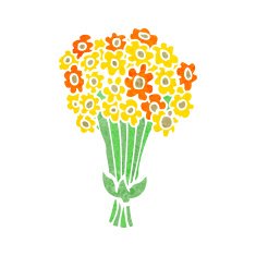 Cartoon Flowers N77