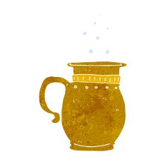 cartoon beer tankard N10