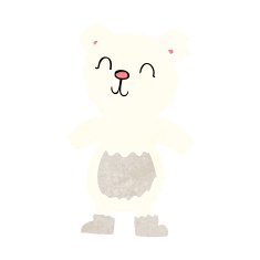 cartoon teddy polar bear N5
