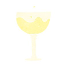 cartoon glass of wine N8
