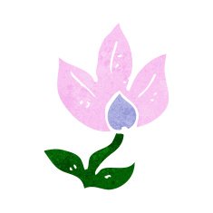 cartoon flower N404