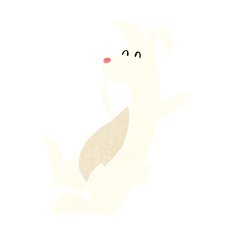 cartoon white rabbit N13