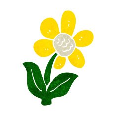 cartoon flower N405